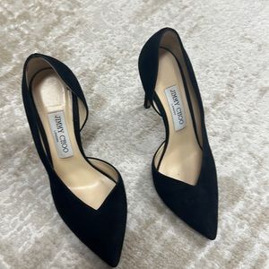 Jimmy choo black suede pump size 36.5